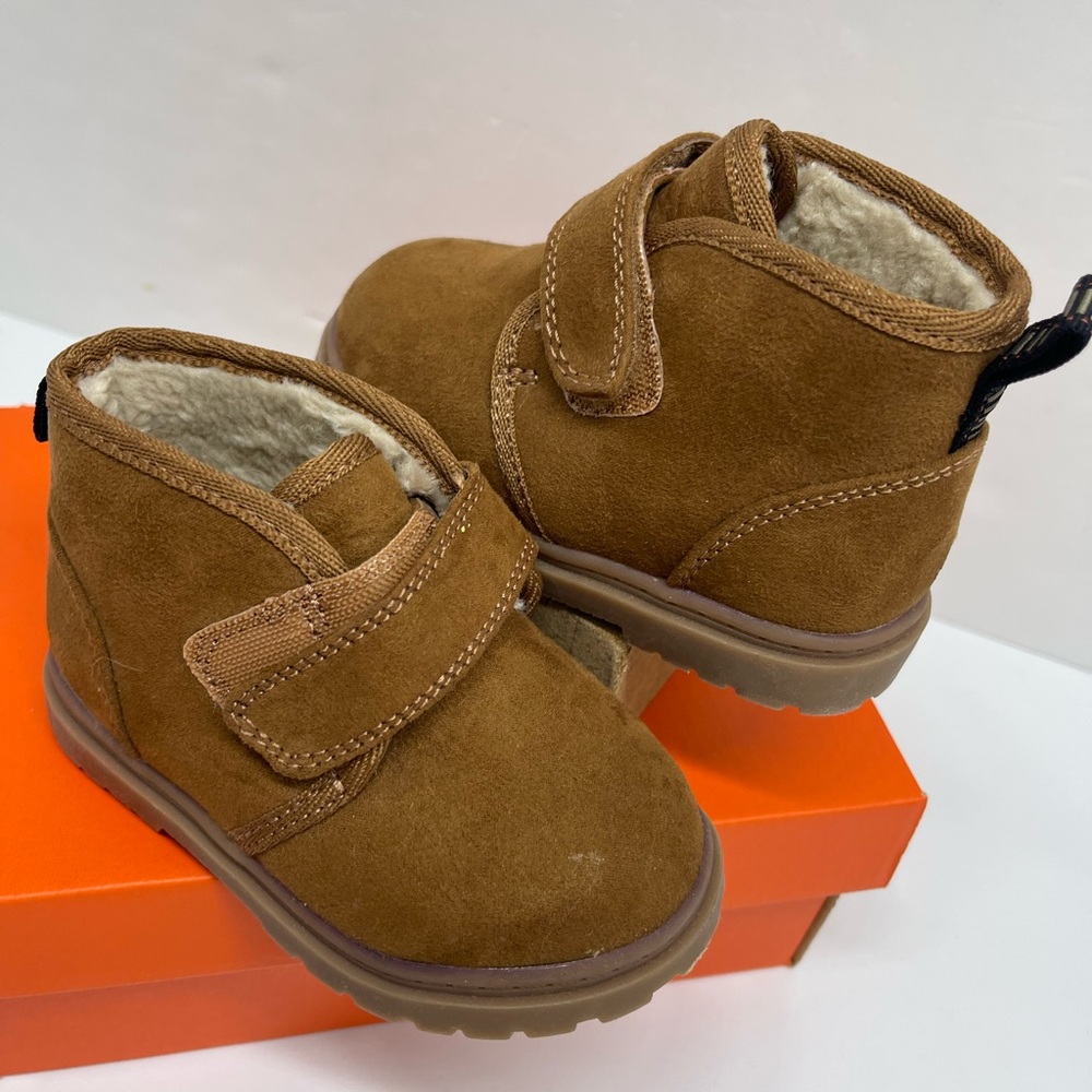 Kat & Jack Brown Kids Shoes with Velcro Strap - Picture 9 of 16